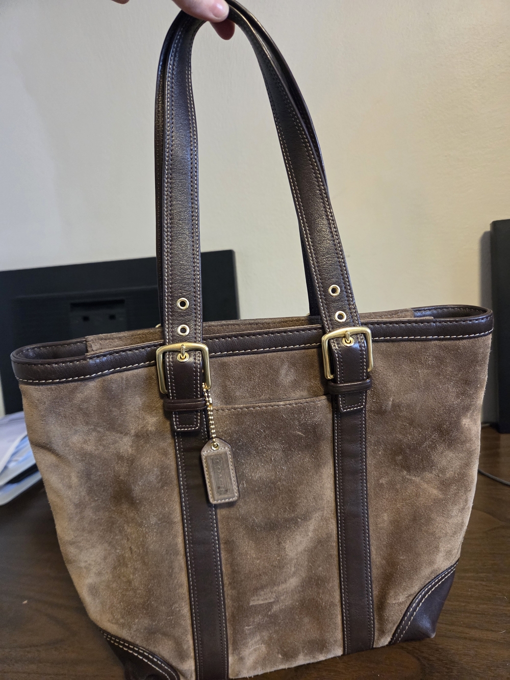 Coach Vintage Suede Tote - F10196